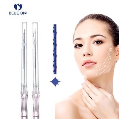 China Remove sharp tooth 4d l 21g burr tooth pdo wire EL blue tensores wrinkle face lifting hilos bio blunt lift for sale