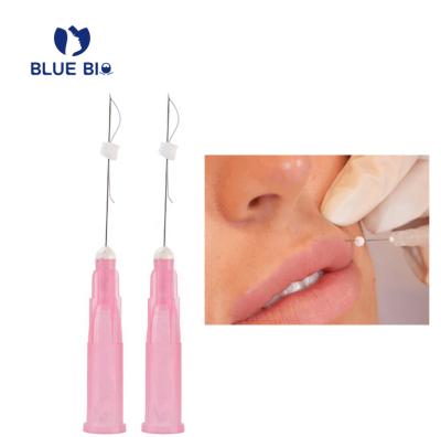 China Remove blue pointed pdo face lift face lift tooth bio smooth 30G mono thread 13 mm increase filler lips for sale