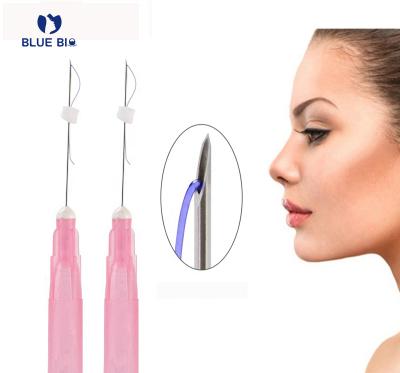 China Remove Liso Fio De Pdo Mono Facial Thread Hilos De Tracao 30G 10Mm 25Mm Pdo Threads Korea Filler Stretchers Blue Silhouet Bio Face Lifting for sale