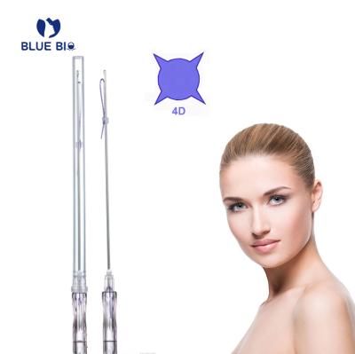 China Remove wrinkle 21G 60mm absorbable burr lip face lift 4D 6D tooth pdo pdo thread lifting for sale