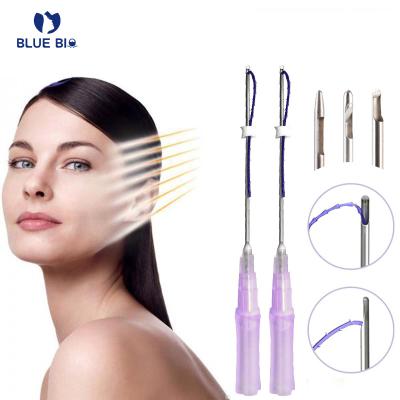 China Remove wrinkle fill wholesale collagen eye wrinkle remove nasolabial line multi face lift pdo V thread for eyes for sale