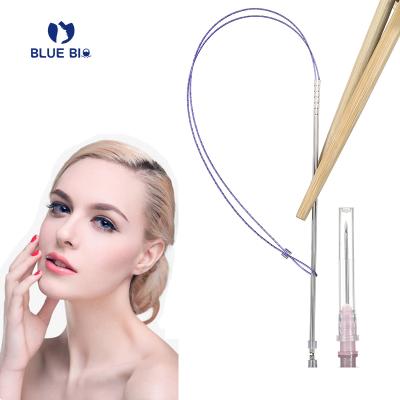 China Remove wrinkle face lift blue fox eye eyebrow Korea bio lifting double needle face lift pdo thread for surgery for sale