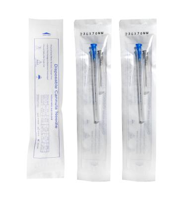 China Beauty Blunt Injection Micro Needle Micro Needle 25g 50mm 100mm Cannula for sale