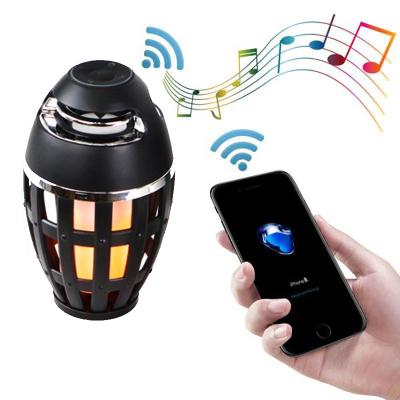 China New Flame Function 2021 Lamp Phone Lamp Multi-Function Portable Audio Mini Ambience Bluetoth High Fidelity Subwoofers Bluetoth Speaker for sale