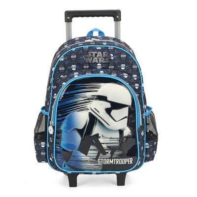 China Trolley China Supplier Folding Stylish Cartoon Kids School Backpack Trolley Travel Bag for sale