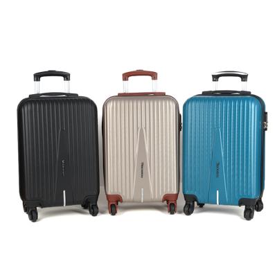 China New Design ABS Solid Color Travel Bag Trolley Sets Luggage Luxury Suitcase for sale