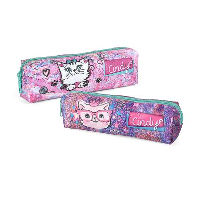 China Durable Premium Cute Girls Cartoon School Pencil Refill Bag For Pen for sale