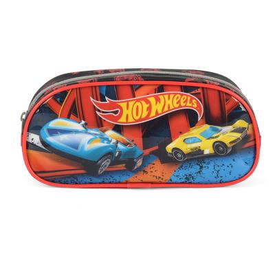 China Hot Selling Durable School Pen Pencil Case Bags Race Car Kids Children For Boys for sale