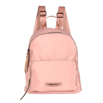 China High quality comfortable fresh teenage female school bag color nylon backpack laptop bag for sale