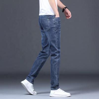 China New Fashion Breathable Skinny Jeans Slim Fit Mens Jeans Logo Badge Denim Jeans OEM Custom Made Men's Jeans for sale