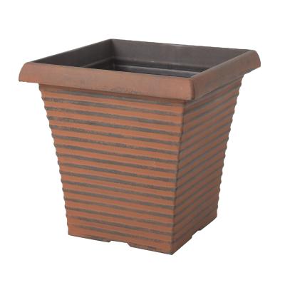 China CLASSIC Popular Promotional Modern Style Home Planting Custom Plastic Square Planter Pot for sale