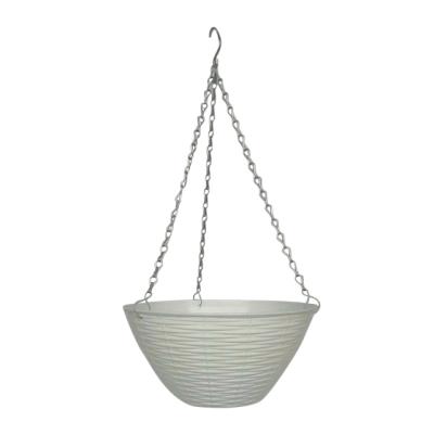 China CLASSIC popular promotional modern style hanging basket planter custom plastic round pot for sale