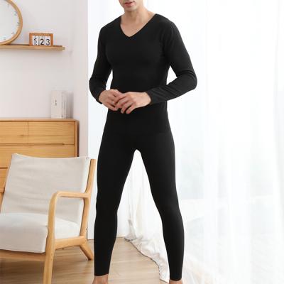 China Thermal Mens Thermal Underwear Male Tops Invisible Bottom Clothing Set Long Johns Men for sale