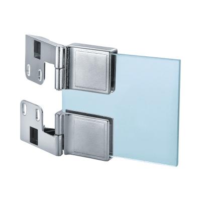 China Modern Bathroom Door Support Clamp Glass Bracket Zinc Alloy Bracket for sale