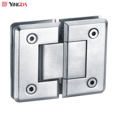 China Modern high quality glass flange ss304 180 degree bathroom glass hinge for sale