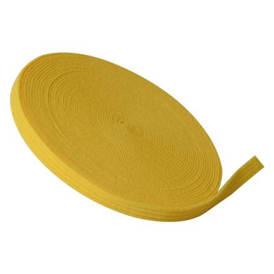 China Elastic Yellow 5mm Spandex Flat Crocheted Elastic Headband Cord For Masks Rated N95 for sale