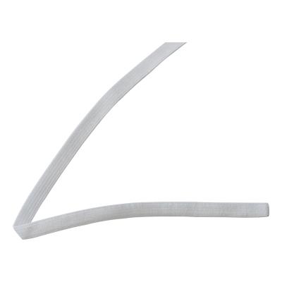 China Elastic White Nylon 6mm Flat Crocheting Elastic Band For Foldable Headband Mask for sale