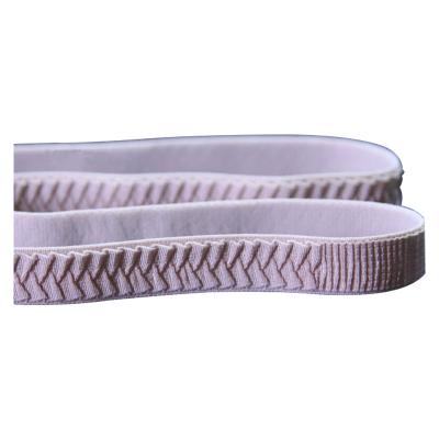 China Viable Wholesale Factory Price Customized Narrow Fabric Weaving Designed Elastic Jacquard Bra Strap for sale