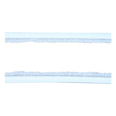 China Lingerie Picot Lycra Webbing Stable Knitted Weaving Elastic Nylon Bandage For Clothes for sale