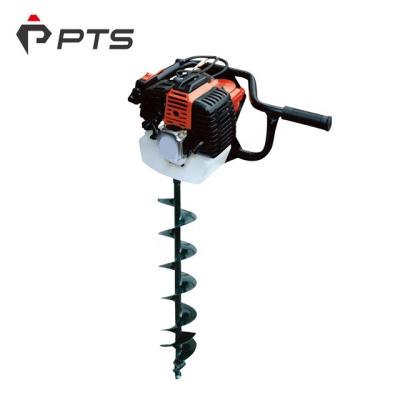 China Handle 2 Stroke 71cc New Design Factory Price Anti-Slip Gasoline Earth Drill Ice Drill for sale