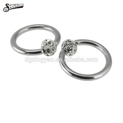 China Eco-friendly Thickness 1.0mm 1.2mm Colorful 1.6mm Nose Ring Or Pearl And Captive Earrings for sale