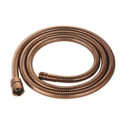 China QiangYing Modern Pull Out Rose Gold Kitchen Flexible Stainless Steel Faucet Shower Hose for sale