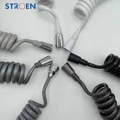 China Modern Spring Flexible Shower Hose For Water Piping Toilet Bidet Sprayer Gun Hose Bathroom Accessories for sale