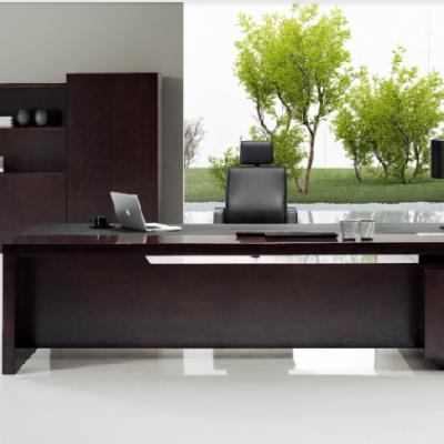 China Manager Office Working Table MDF Ceo Office Desk Solid Wood Executive Desk for sale