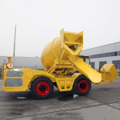 China Factory Self Loading Concrete Mixers Water Supply Self Loading 3.5cbm Concrete Mixer Truck for sale