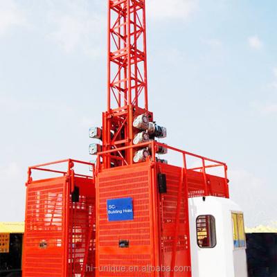 China 2t construction lift building hoist factory price building passenger construction lift crane for sale