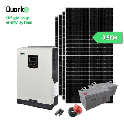 China Home Solar Power Systems For Home Manufacturer Price 3.5kw Off Grid Pure Sine Wave Solar Power System for sale