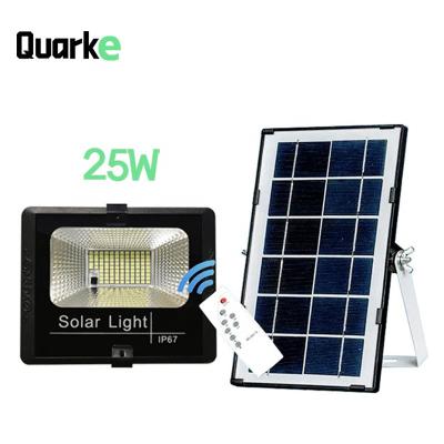 China Residential Factory Sale 25W Solar Power Panel Lights IP67 Direct Outdoor Waterproof Garden and Street Solar Flood Lights for sale