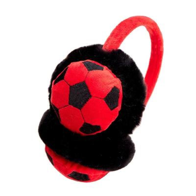 China Wholesale Ear Warmer Cartoon Character Fluffy Earmuffs Cycling Ear Warmer Winter Earmuffs For Kids Adjustable Football Fluffy Earmuffs for sale