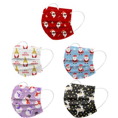 China Wholesale Kids Fashion Disposable Face Masks Adults Pollution Kids Face Masks Christmas Santa Party Face Mask for sale