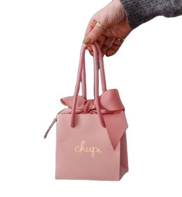 China Modern Wholesale Custom Paper Bag With Handle And Cup Holder To Go With Paper Bag for sale