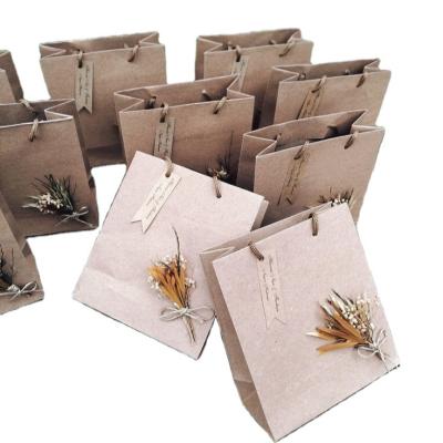 China Modern Wholesale Custom Logo And Printed Eco Friendly Kraft Paper Bag for sale