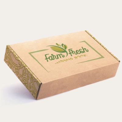 China Recycled materials wholesale custom logo pizza food packaging folding box for sale