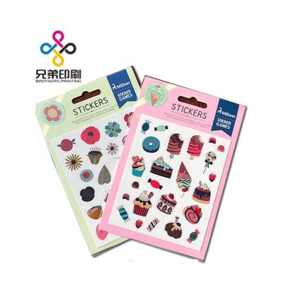 China PVC Waterproof Adhesive Colorful Decoration Labels Sticker Kids Small Color Sticker for sale