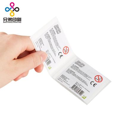 China Customizable Multi Layer Waterproof Peel Off Sticker Double Layer Label Paper Sticker for sale