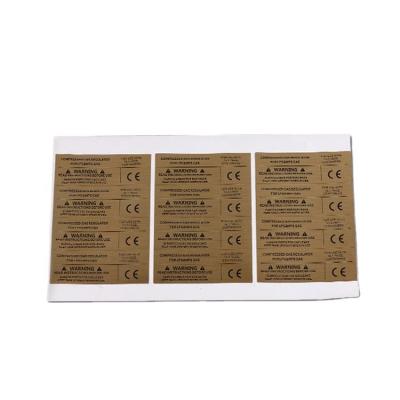 China Waterproof Custom Gold Foil Plated Label Sticker Transfer Sticker Labels for sale