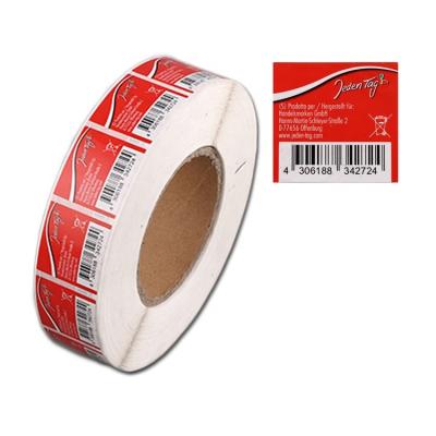 China Custom High Quality Waterproof Create Barcode Label Stickers Printing For Product for sale