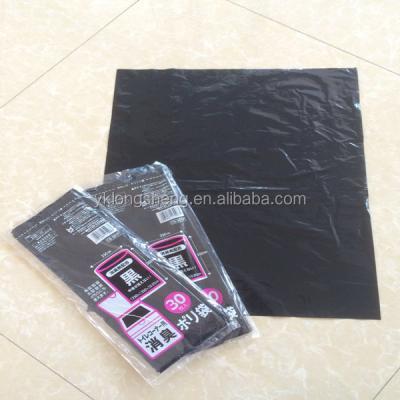 China Different Size Color Clear Disposable Customized Plastic Flat Trash Bags for sale