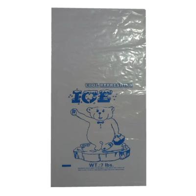 China Wholesale Disposable Plastic Flat Transparent PE Customizable Printing Ice Cream Bags Hot Selling for sale