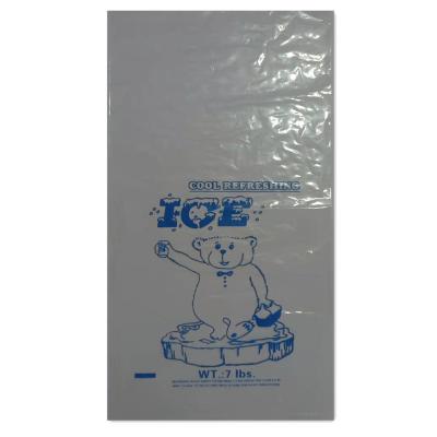 China Disposable Waterproof Plastic Flat Ice Cream Bags HDPE Customizable Logo Favorable Price for sale