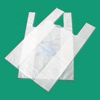 China Different Color Size Disposable Garbage Bag Clear Customized T-shirt Plastic Bag for sale