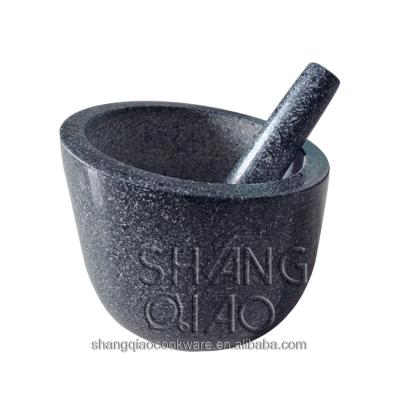 China Kitchen use for herb & Spice Expanded Mortar Set Factory Stone Solid Pestle And Mortar And Pestle Direct Granite Pestle And Mortar Bowl for sale