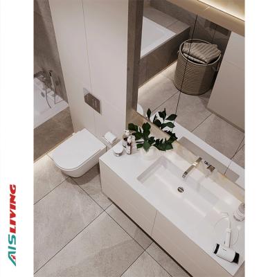 China Wholesale white solid wood modern american style bathroom furniture, bathroom vanity, bathroom cabinet for sale