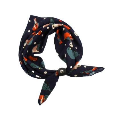 China Feeling OEM Soft Smooth Handkerchief Flora Printed Headbands Hair Scarf For Women Cotton for sale