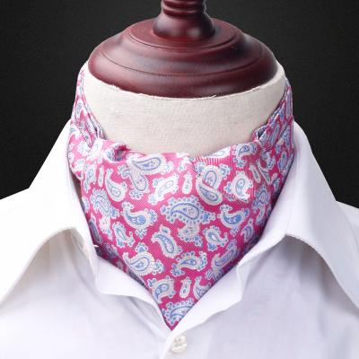 China 100% Handmade Custom Made Mens Fashion Silk Royal Paisley Tie Neckerchief Neckerchief With Gift Box for sale