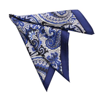 China 100% Handmade Men's Business Second Hand Custom Style 100% Silk Printed Floral Pocket Squares for sale